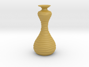 Groovy Vase B in Tan Fine Detail Plastic