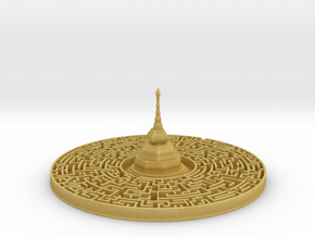 Maze Pagoda in Tan Fine Detail Plastic