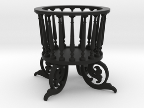 Flowerpot Stand in Black Smooth PA12