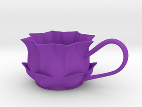 Flower Tealight Holder in Purple Smooth Versatile Plastic