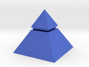 Pyramid Box in Blue Smooth Versatile Plastic