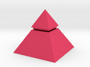 Pyramid Box in Pink Smooth Versatile Plastic