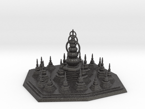 Pagoda in Dark Gray PA12 Glass Beads
