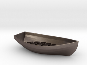 Boat Soap Holder 2.0 in Polished Bronzed-Silver Steel