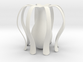 Vase 1130 Smaller in White Natural Versatile Plastic