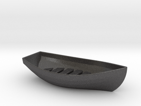 Boat Soap Holder 2.0 in Dark Gray PA12 Glass Beads