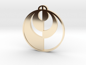 Granarolo-Faenza-Emilia-RomagnaCrop Circle Pendant in 14k Gold Plated Brass