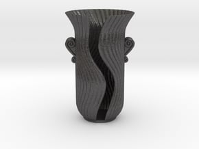 Vase 1612 in Dark Gray PA12 Glass Beads