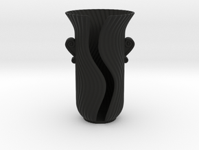 Vase 1612 in Black Smooth PA12
