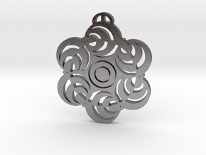 Marlborough-Wiltshire Crop Circle Pendant in Processed Stainless Steel 316L (BJT)