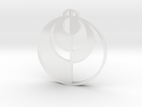 Granarolo-Faenza-Emilia-RomagnaCrop Circle Pendant in Clear Ultra Fine Detail Plastic