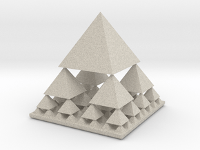 Fractal Pyramid in Natural Sandstone