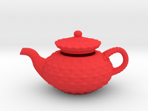 Deco Teapot in Red Smooth Versatile Plastic