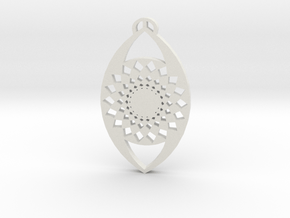 Marden Wiltshire Crop Circle Pendant in White Natural TPE (SLS)