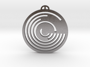 Marlborough Wiltshire Crop Circle Pendant in Processed Stainless Steel 316L (BJT)