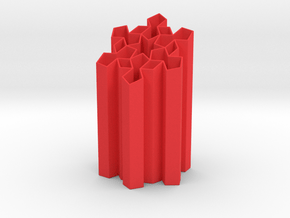 838 Penholder in Red Smooth Versatile Plastic