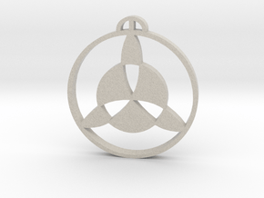 Strethall Essex Crop Circle Pendant in Natural Sandstone