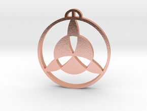 Strethall Essex Crop Circle Pendant in Natural Copper