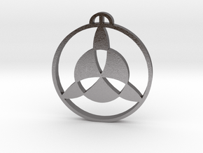 Strethall Essex Crop Circle Pendant in Processed Stainless Steel 17-4PH (BJT)