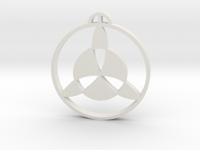 Strethall Essex Crop Circle Pendant in White Natural TPE (SLS)