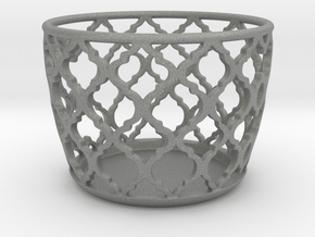 Tealight holder in Gray PA12