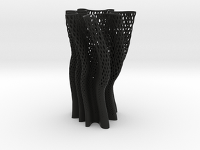 Vase 1250 in Black Smooth Versatile Plastic