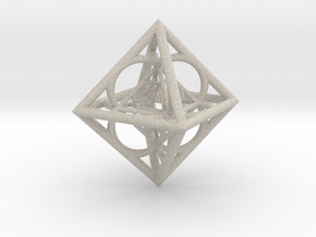 Nested octahedron in Natural Sandstone