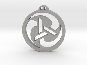 Poynings  West Sussex Crop Circle Pendant in Aluminum