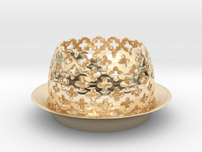 Tealight in 14k Gold Plated Brass