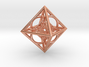 Nested octahedron in Natural Copper