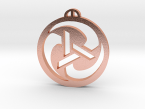 Poynings  West Sussex Crop Circle Pendant in Natural Copper