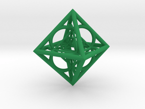 Nested octahedron in Green Smooth Versatile Plastic