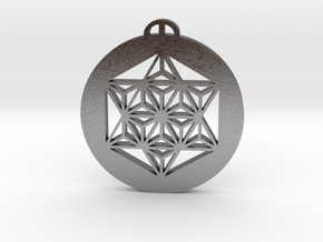 Etchilhampton, Wiltshire Crop Circle Pendant in Processed Stainless Steel 316L (BJT)