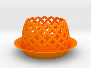 Tealight in Orange Smooth Versatile Plastic