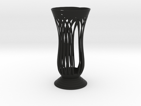Vase 2011 in Black Smooth Versatile Plastic