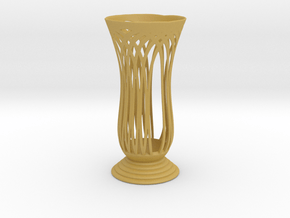 Vase 2011 in Tan Fine Detail Plastic