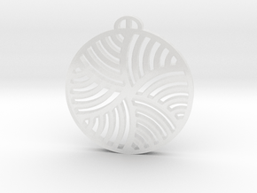 Uhrice, Jihomoravsky-Kraj Crop Circle Pendant in Clear Ultra Fine Detail Plastic