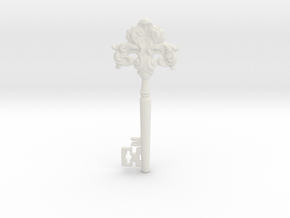 baroque key in White Natural Versatile Plastic