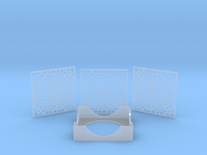 Arabesque Coasters and Holder in Accura 60