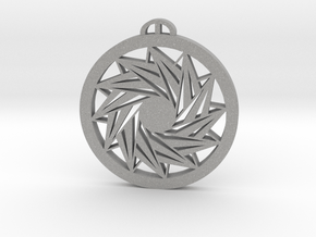 Andechs, Bayern Crop Circle Pendant in Aluminum