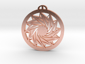 Andechs, Bayern Crop Circle Pendant in Natural Copper