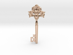 baroque key in 9K Rose Gold 