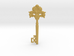 baroque key in Tan Fine Detail Plastic