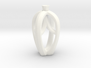 Vase 2051 in White Smooth Versatile Plastic