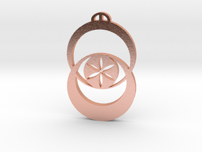 Boorowa, New South Wales Crop Circle Pendant in Natural Copper