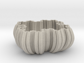 Fractal Bowl in Natural Sandstone