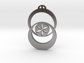 Boorowa, New South Wales Crop Circle Pendant in Processed Stainless Steel 316L (BJT)