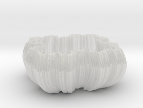 Fractal Bowl in Clear Ultra Fine Detail Plastic