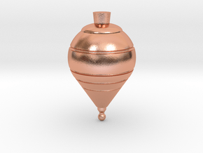 Spinning Top in Natural Copper