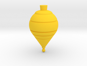 Spinning Top in Yellow Smooth Versatile Plastic
